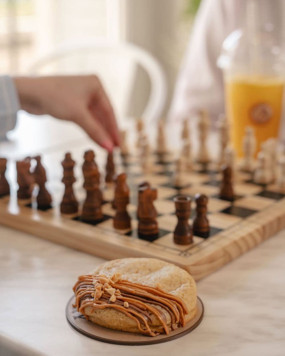 Jeu d'échecs et cookie chez Cookie Country